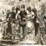 an etching of the Hebrew Ladies Bazaar 1876